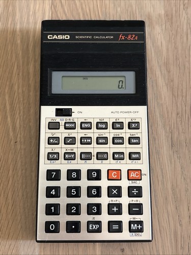 Vintage casio 82a - casio, fx-82a