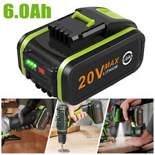 6.0 Ah For Worx 20V Battery