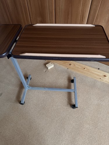 Adjustable height over bed - adjustable, or
