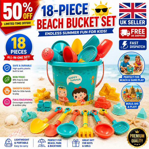 18pcs kids beach toy - beach, sand