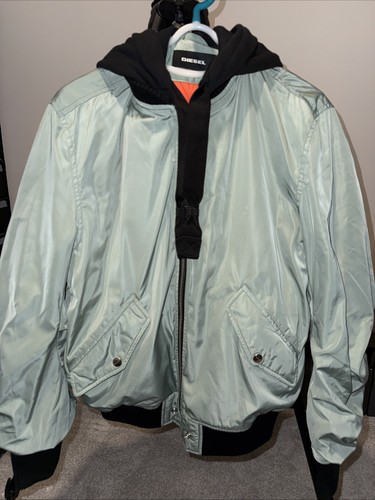 Diesel mens green bomber - diesel,