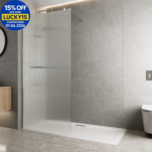 Walk wet room shower - shower, screen