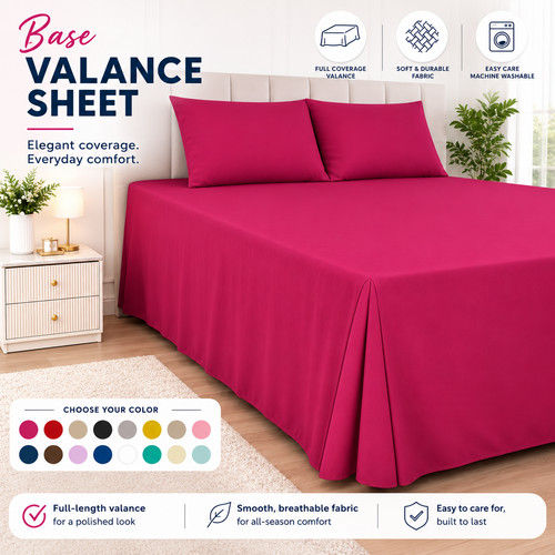Base valance sheet polycotton - valance,