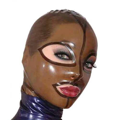 Clear black latex hood rubber - latex,