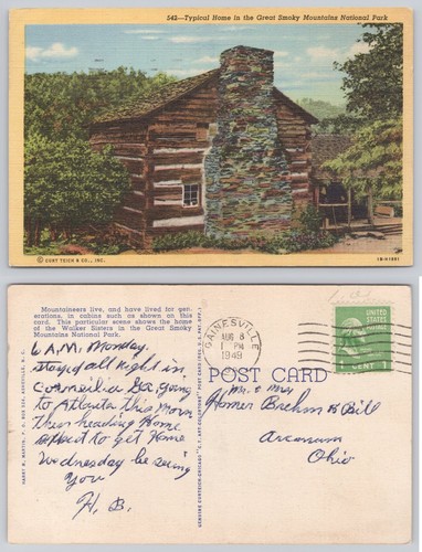 1949 walker sisters log - walker, cabin