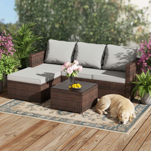 Garden rattan furniture set - rattan,