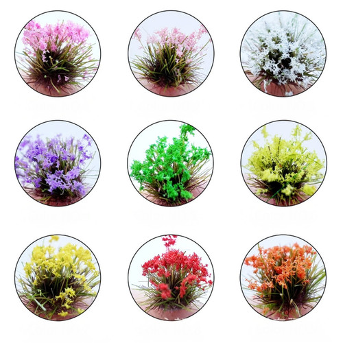 5mm mini flowers grass tufts - 5mm,