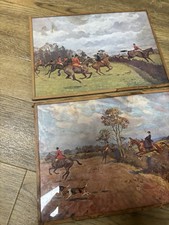 Framed Hunting Scene Prints x