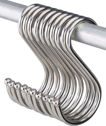 Stainless steel hooks - 5x, "s"