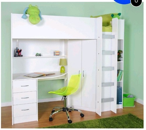 Calder high sleeper bed - high,