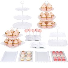 10pcs White Dessert Cupcake