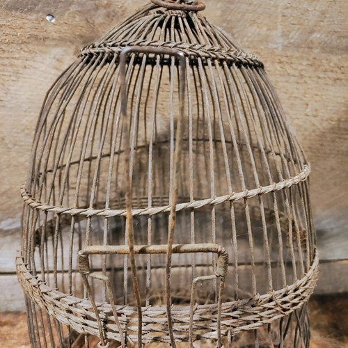Antique bird cage - antique, cage.