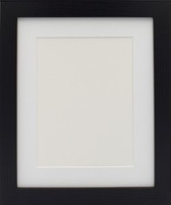 Black Photo Picture Frame Poster Frame With Mount Various Size White Ivory Mount
