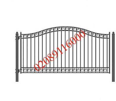 New wrought iron driveway - new,