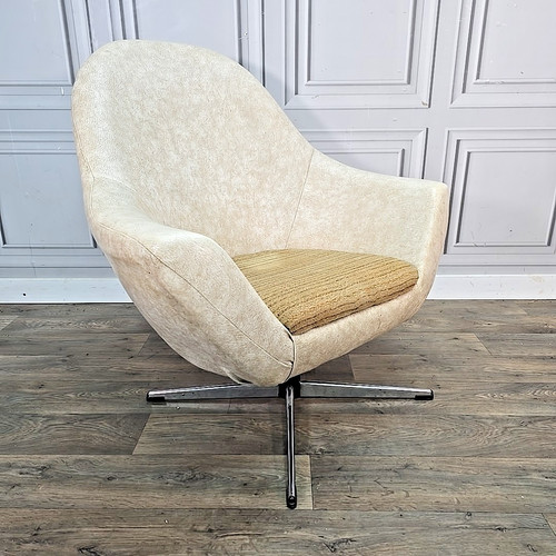 Retro vinyl chair swivel - retro,
