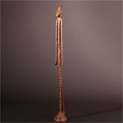 14248 dogon bronze male figure - dogon,