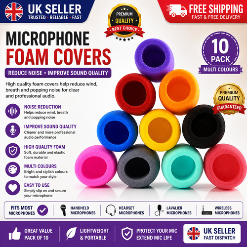 10pcs foam microphone - microphone, cover