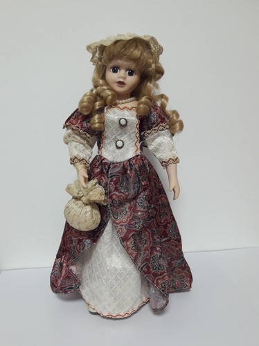Vintage porcelain doll 40cm - doll,