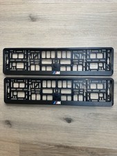 X2 BMW Msport M Performance Number Plate Frames Surrounds Holders Authentic UK
