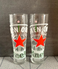 Heineken Pint Glasses Red Star