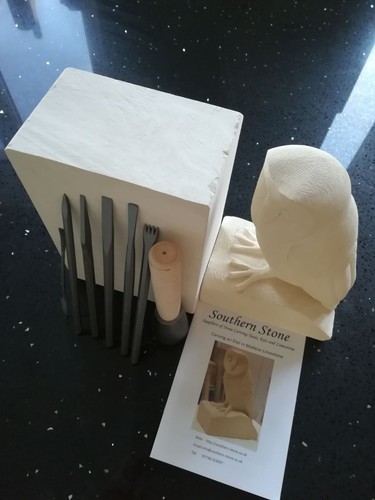 Stone carving kit - (owl),
