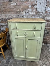 Vintage Wooden Tall Boy Chest Of Drawers Cupboard 