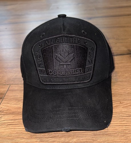 Dsquared2 black baseball cap - dsquared2,