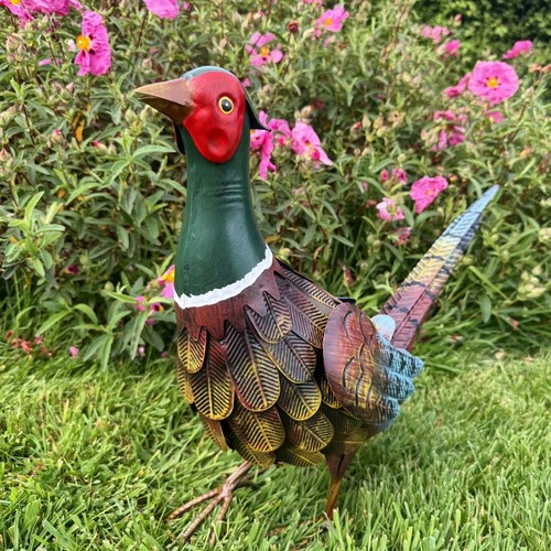 Metal alert pheasant garden - metal,