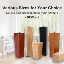 4x Wood Furniture Tapered Legs
