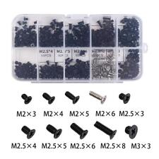 500Pcs Laptop Screws Set M2 M2.5 M3 Screw Hard Drive Screws RC Screw Box Kit