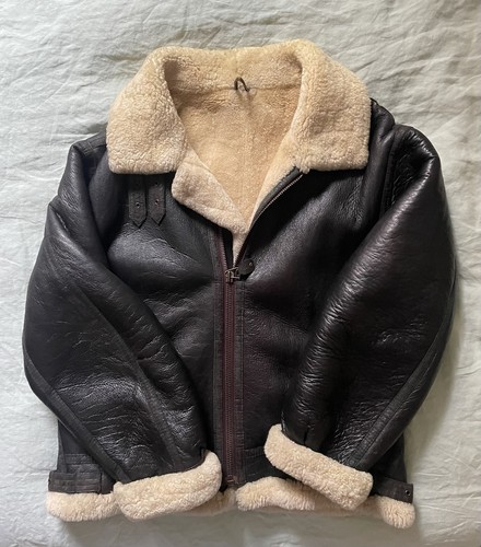 Dark brown shearling sheepskin - shearling,
