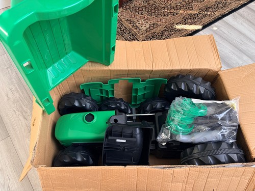 Kid toy tractor - toy, tractor,