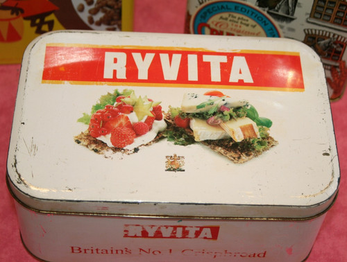 Three advertising food tins - three,