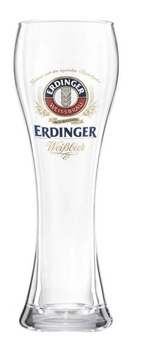 Erdinger pint glass 20oz - glass,