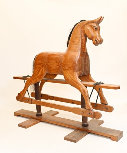 Antique rocking horse - horse, carved