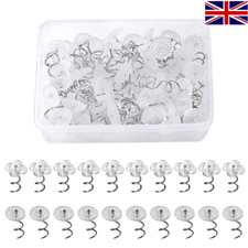 50 X Clear Heads Twist Pins Upholstery for Sofa Slipcovers Bed Skirts Blanket