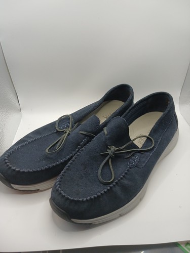 Mens geox respira blue loafers - geox,