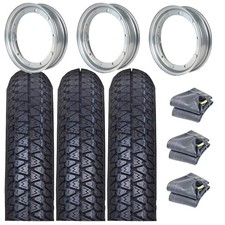 3 complete wheels tire rim and