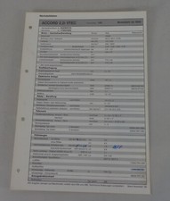 Inspection sheet Honda Accord
