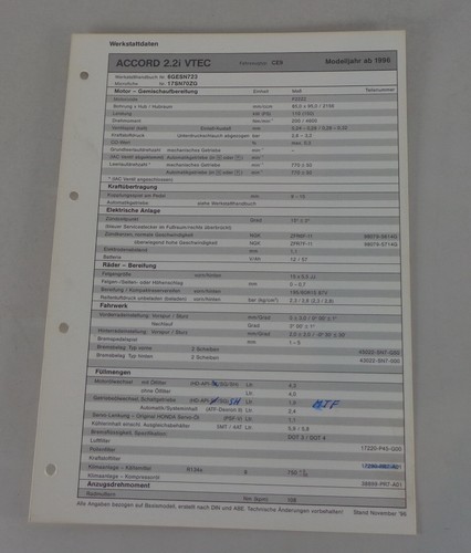 Inspection sheet honda - inspection,
