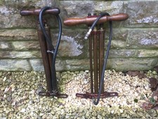Vintage Stirrup Pumps - Two H&D Triple-Barrelled Examples