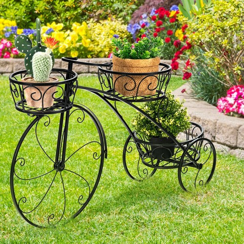 Bicycle shape plant stand - shape,