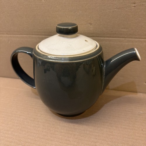Denby blue teapot free - -,