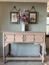 Antique oak Console Table  (124cm Wide)