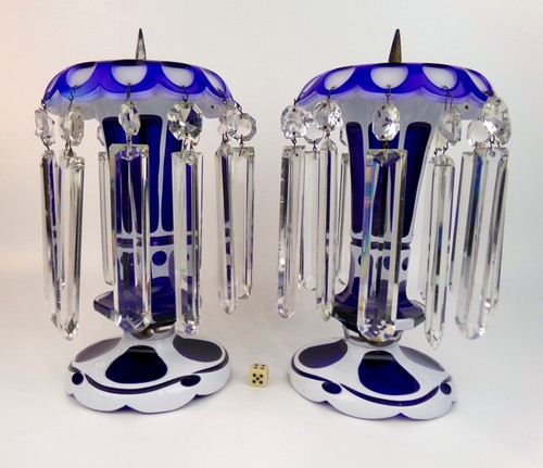 Bohemian glass lustre - lustre, candle