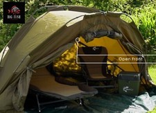 Deluxe 2 Man Fishing Bivvy Green Camping Carp Tent Fishing Shelter
