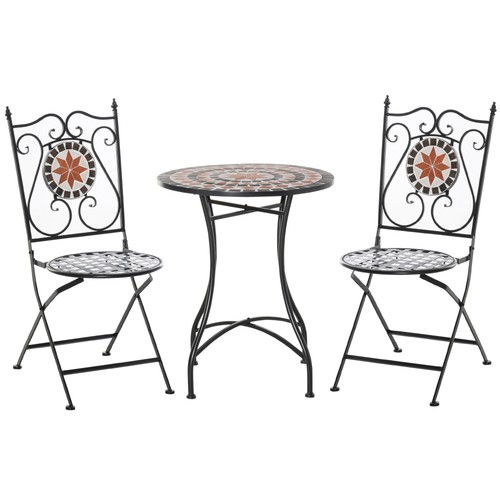 Piece mosaic bistro set - piece,
