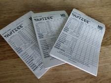 VINTAGE MB Games Yahtzee Score