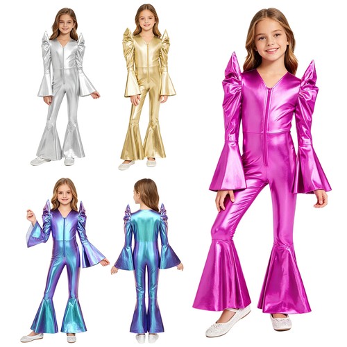 Girls bodysuit shiny romper - shiny,