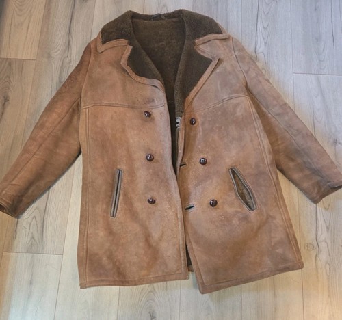 Vintage real sheepskin coat - vintage,